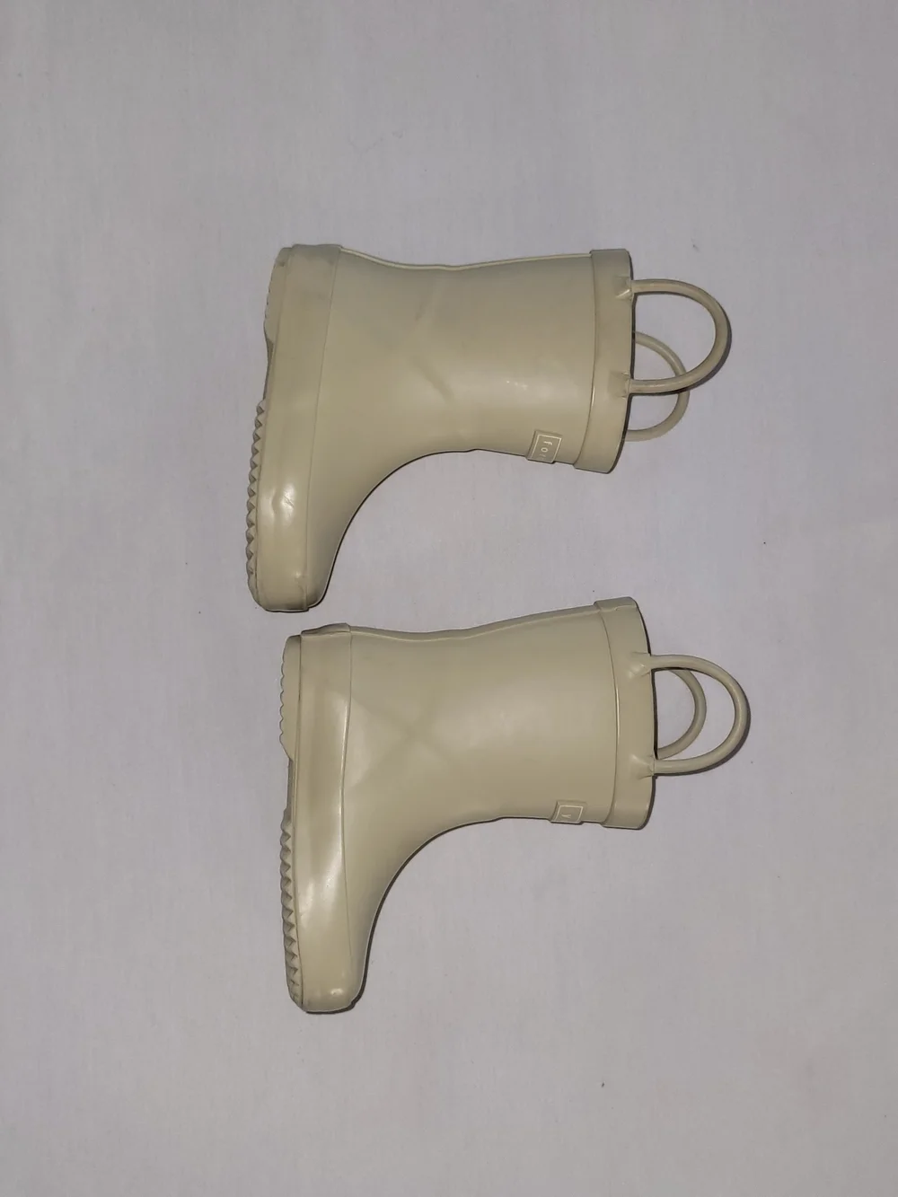 Denver James Forever Young Kids' Cream Waterproof Pull-On Rain Boots